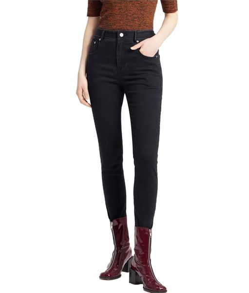 

women's jeans 2022 autumn and winter new black cotton elastic slim women's denim high waist pants, Blue