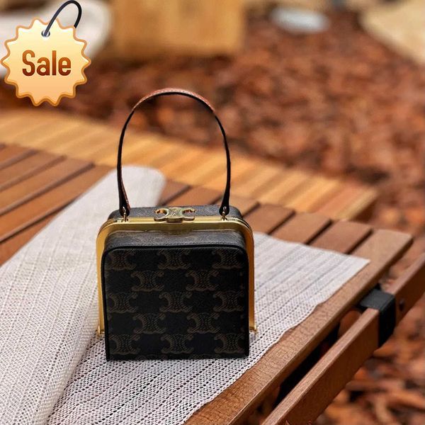 

designer bags triumphal arch box bag handheld small square female 2022 model year leather mini handbag crossbody lipstick wallet factory dir