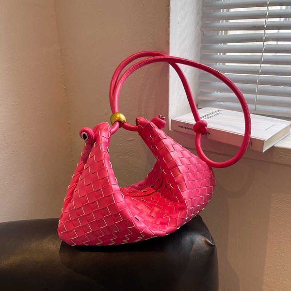 

bottess bags venetas fashion explosive woven women's new niche design crossbody high sense one shoulder hand have logo