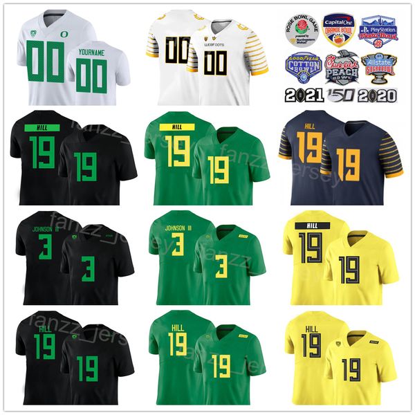 

ncaa football oregon ducks college 10 bo nix jersey 0 markeise irving 22 noah whittington 11 troy franklin 3 terrance ferguson 19 jamal hill, Black