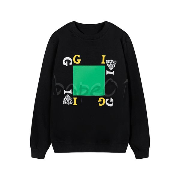 

luxury mens long sleeve sweatshirt poker element letter print sweatshirt fashion brand designer crew neck pullover black apricot asian size