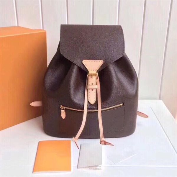 

letter backpack bucket retro leather female print bag female flip travel fashion wild shoulder bag hnkoe216f