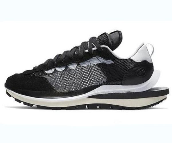 

men women fashion sports shoes design sacal-waffle casual shoes eu36-45, Black