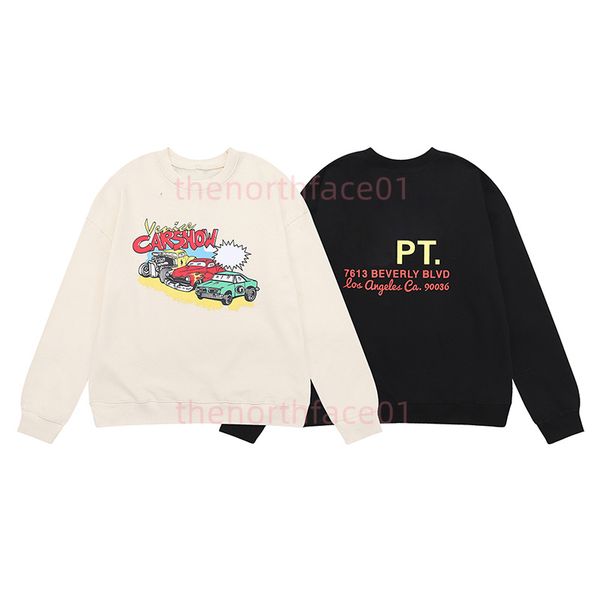 

designer mens round neck hoodies couples long sleeve cartoon printing hoodie womens casual sweatshirts size s-xl, Black
