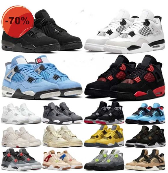

air og 4 retro jordon jorden 1 4s basketball shoes men sneakers military black cat red thunder university blue white oreo mens women