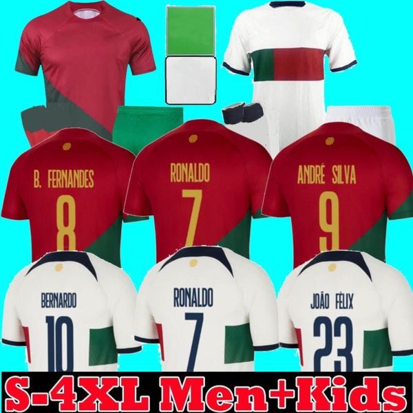 

2022 portuguese soccer jersey home away bruno fernandes diogo j. world cup portuguesa 2023 joao felix 22 23 football shirt bernardo, Black;yellow