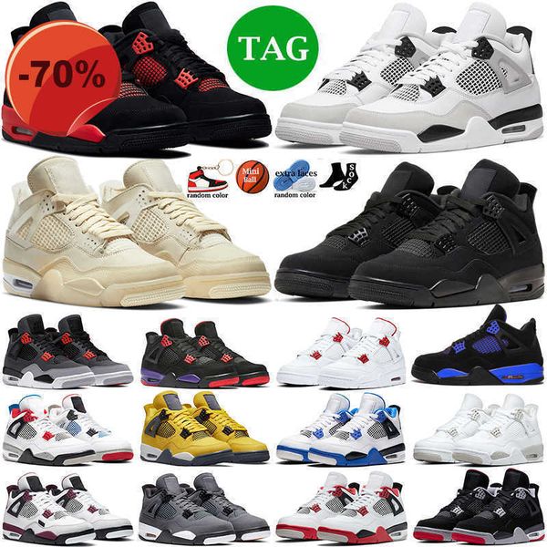 

jumpman 4 basketball shoes sports sneakers sports shoe military black cat sail red thunder white oreo blue university infrared for men women