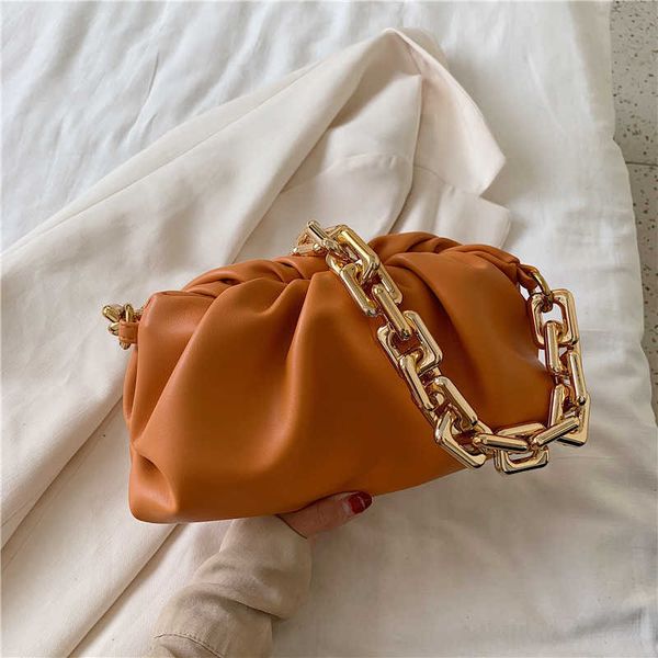 

hand designerbag bottess bag women's venetas korean leisure thi chain cloud 2022 summer new simple versatile hand large capacity one sh