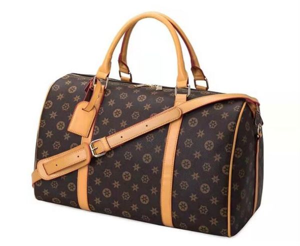

designer flower travel bags large capacity brands fashion mens lock keys 55cm men weekend bag vintage luggage tote handbag shoulder bag hold