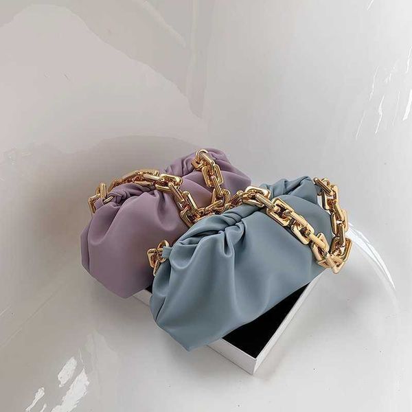 

handbag designer bottess women's venetas cloud foreign style women's 2022 new trend fashion fold ins texture chain single shoulder