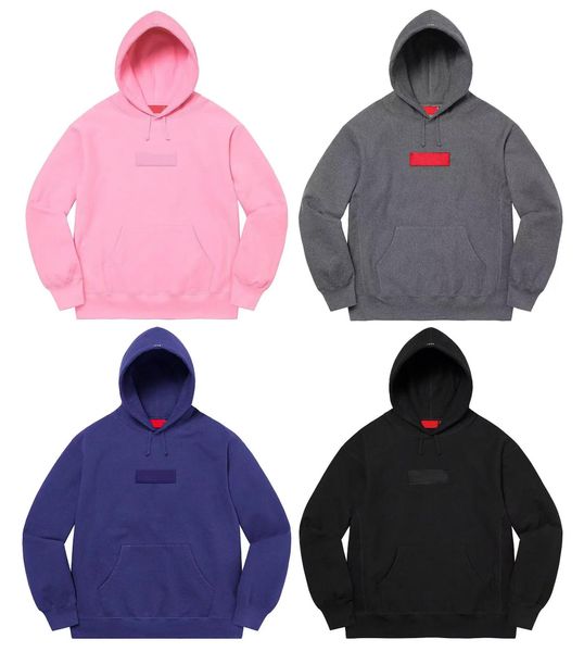 

brand clothing sweatshirt cross box letter embroidery fashion luxury pullover classic popular mens woman hoodies, Black