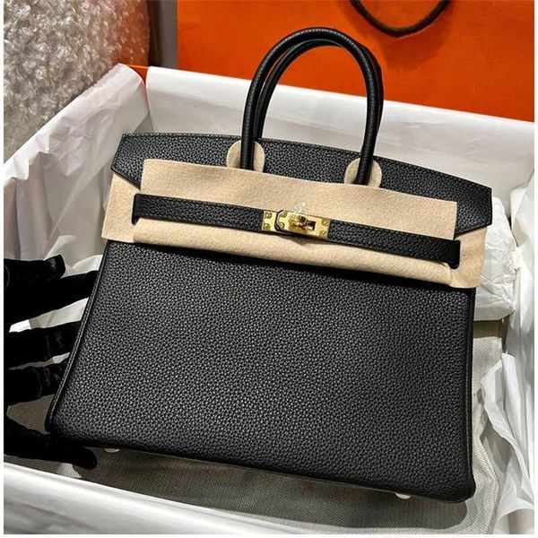 

designer bag birkins handbags french full manual wax thread sewing original togo calfskin high-end handbag large capacity women's trend