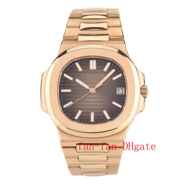 

fashion bq maker new version 5711 18k rose gold automatic mechanical men's watch, Slivery;brown