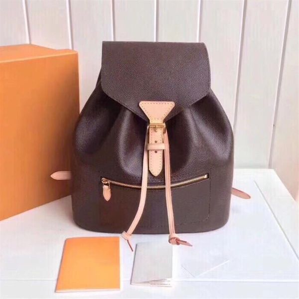 

letter backpack bucket retro leather female print bag female flip travel fashion wild shoulder bag hnkoe303u
