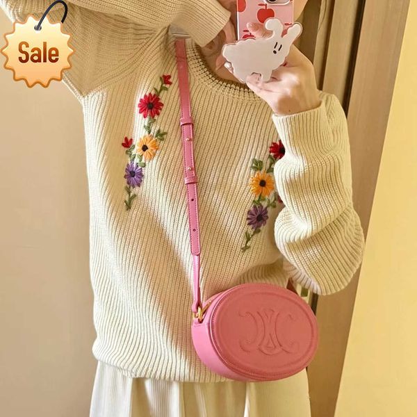 

designer bags leather women's spring and summer 2022 new cross messenger versatile mini arc de triomphe small round cake bag moon facto