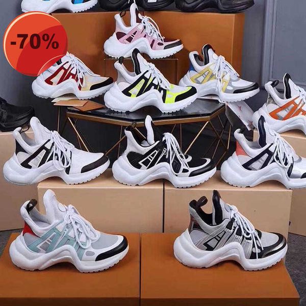 

sports shoes men leather trainers casual shoes runner shoes designer luxury outsole fashion thick bottom frenulum climbing