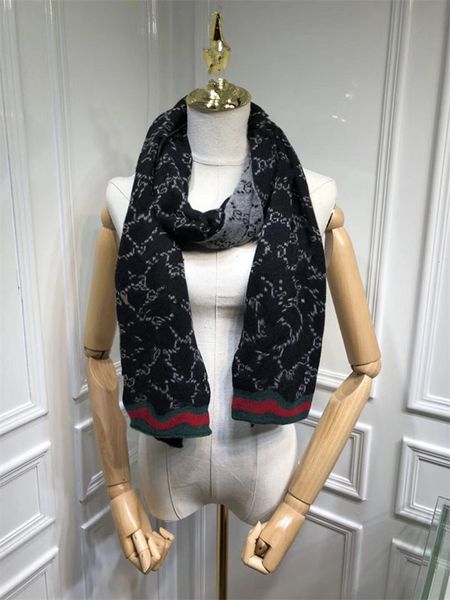 

knit scarf set for men women winter wool fashion designer cashmere shawl ring luxury plaid check sciarpe echarpe homme 236, Blue;gray