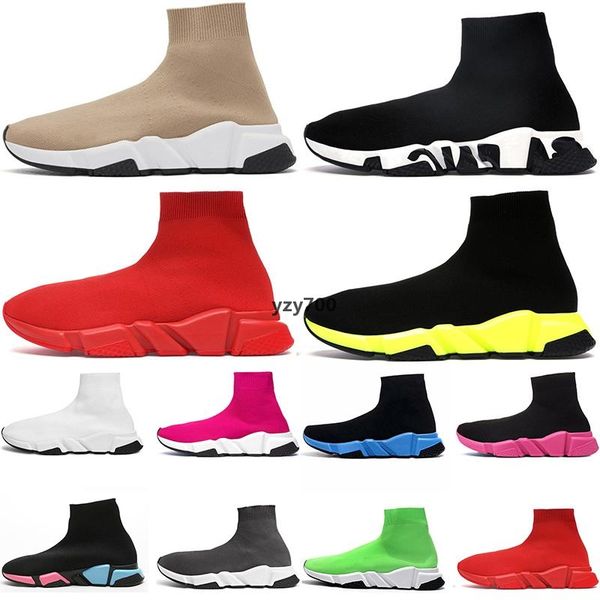 

boot sale wholesale designers sock platform shoes mens womens triple white black graffiti flat casual shoes sneakers soc balencaigaity wsq