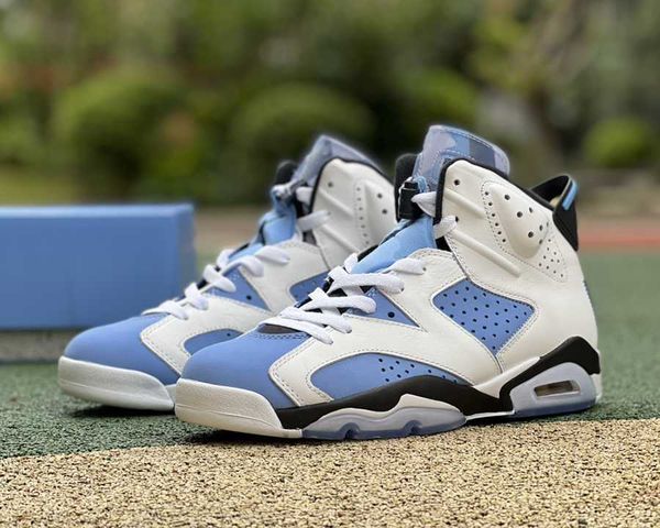

jumpman shoes 6 unc university blue white black basketball shoe 6s women men fashion trainers luxurys designer sneakers with original box