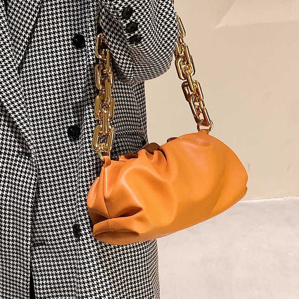 

handbag designer bottess women's venetas autumn winter 2022 new women's ins niche chain one shoulder armpit wrinkled cloud have lo