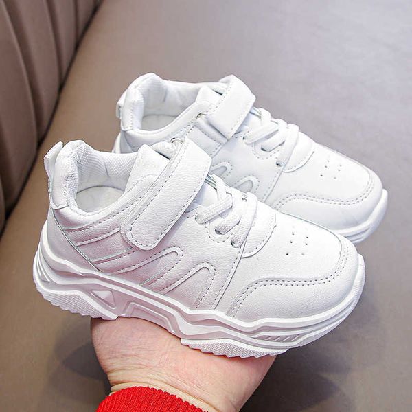 

sneakers kids white casual shoes boys girls children sneakers soft sole comfortable trainers outdoor running sports shoes size 26-37 l221013, Black;red