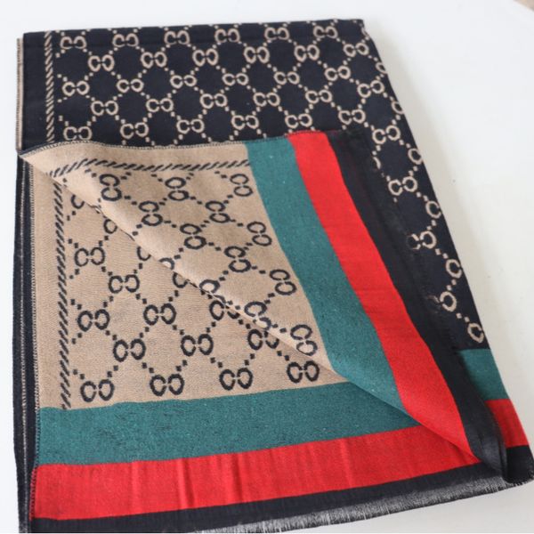 

scarves autumn and winter new g brand cashmere-like warm scarf shawl internet celebrity same style scarf in wholesale, Blue;gray
