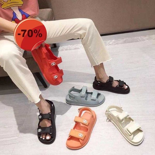 

sandals slingback women 2022 sports shoes woman flat platform dad summer beach buckle strap soft chunky heel comemore