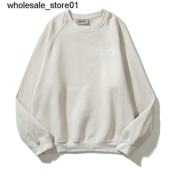 

new men's hoodies designer sweatshirts essential winter season flocking letter winter streetwear hoodie, Black