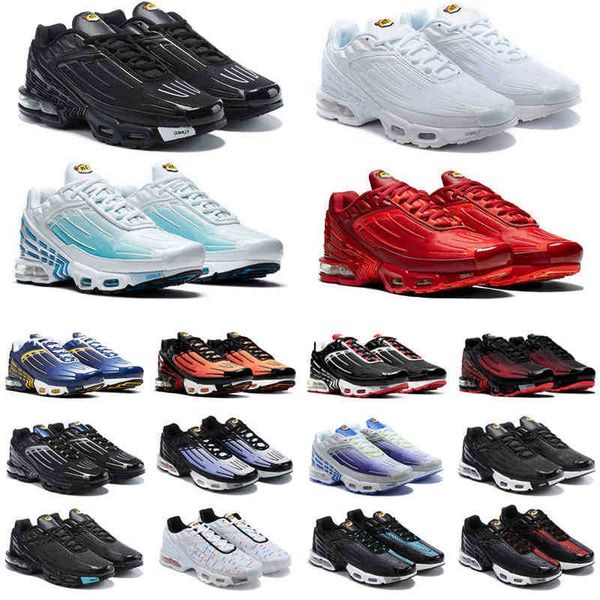 

tn plus 3 running shoes mens trainers chaussures triple black deep royal blue spider silver red bred smoke grey outdoor sports sneakers