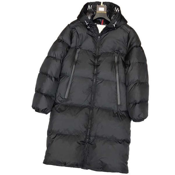 

maya men's down jacket embroidered web black badge women's winter jackets long warm puffer jacketss