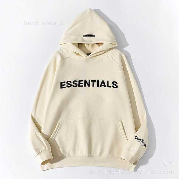 

feal men's hoodies sweatshirts 2022hoodies of god fog essentials double track high street wide american hooded sweater fashion jacket 2, Black