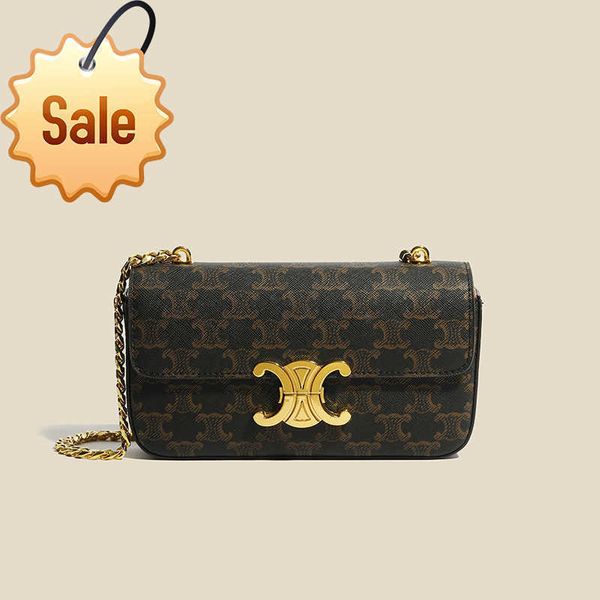 

designer bags 2022 new triumphal arch old flower leather women's underarm single shoulder portable niche high-grade fashion small squar