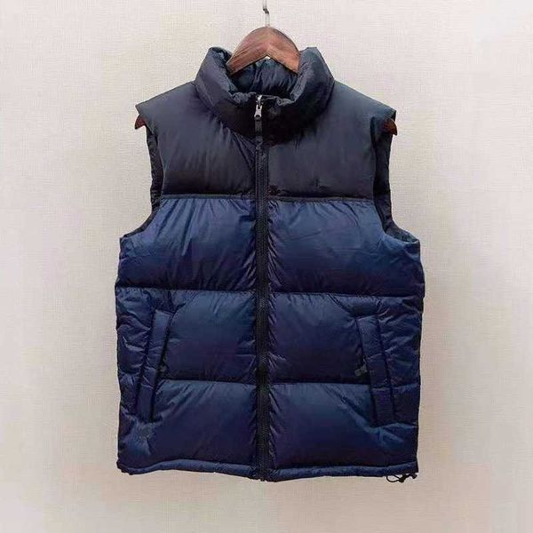 

fashion men vest down cotton waistcoat designs mens and women's no sleeveless jacket puffer autumn winter casual coats couples vests ke, Black