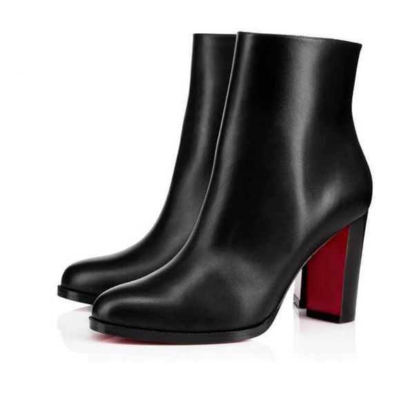 

luxury elegant designed cate boots for women ladies sole ankle chains paltform heels genuine winter brand boot wedding party, Black