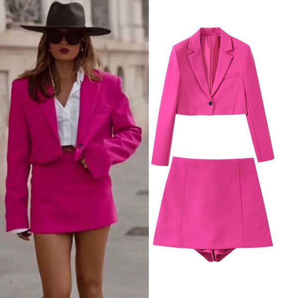 

women's two piece pants blazer jacket 2 piece set 2022 new autumn fashion slim ladies suits elegant chic warm street suit female commut, White