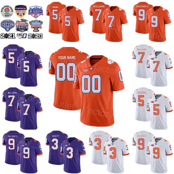 

ncaa clemson tigers college football 28 cj spiller jersey university 9 wayne gallman 3 artavis scott 5 tee higgins 10 tajh boyd 7 mike willi, Black