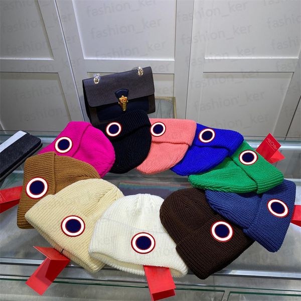 

Designer Skull Caps Wool Knitted Hat Fashion Soft Warm Beanie Cap Simplicity Hats for Man Woman 10 Colors High Quality, C1