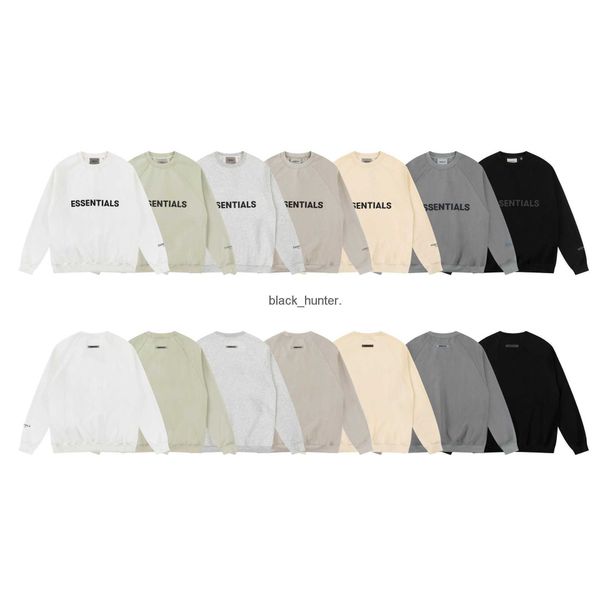 

men's sweaters essential designer fashion brand silicone letter three-dimensional plush round neck pullover sweater, White;black