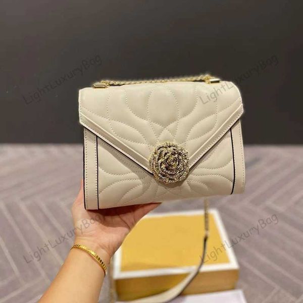 

designer real leather chain crossbody fashion flap shoulder bag light luxury wallet for women classic famous brand shopping purses 220211