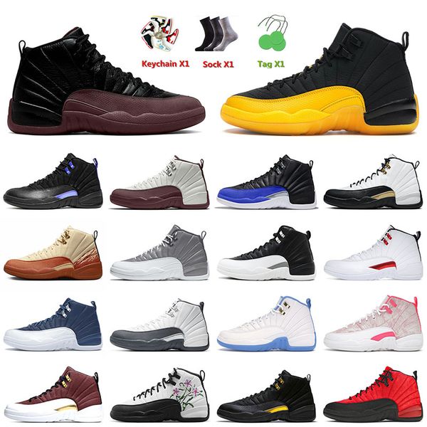 

men basketball shoes 12 12s xii a ma maniere black university gold jumpman ice cream dark concord twist hyper royal wings mens women sneaker