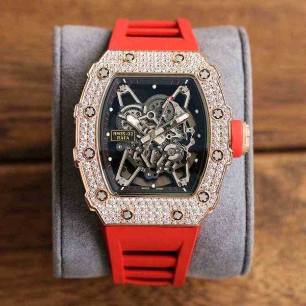 

luxury mens mechanics watches richa wristwatch mantianxing men's automatic machine rm35-02 mill watch leisure wine barrel male wrist eh