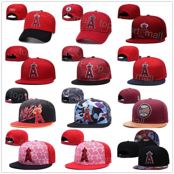 

mens sports hat team snapback baseball cap outdoor fitted hats adjustable shohei ohtani david fletcher 20 jared walsh hip hop letters street, Black;white