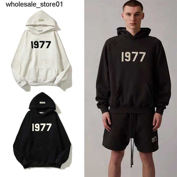 

new men's hoodies designer sweatshirts essential loose plush fashion streetwear hoodie, Black