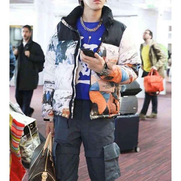 

2022 men desinger down jacket fashion classic winter coats parkas warm thick puffer white duck windproof parker causal hip hop overcoat, Black