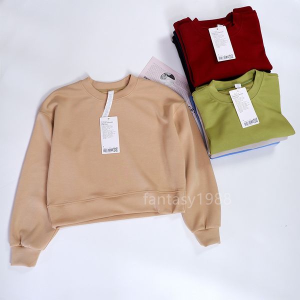 

ll-ovzcx1110 women's oversized shirts & tees ladies yoga gym outerwear loose shirts long sleeve running excerise sportwear