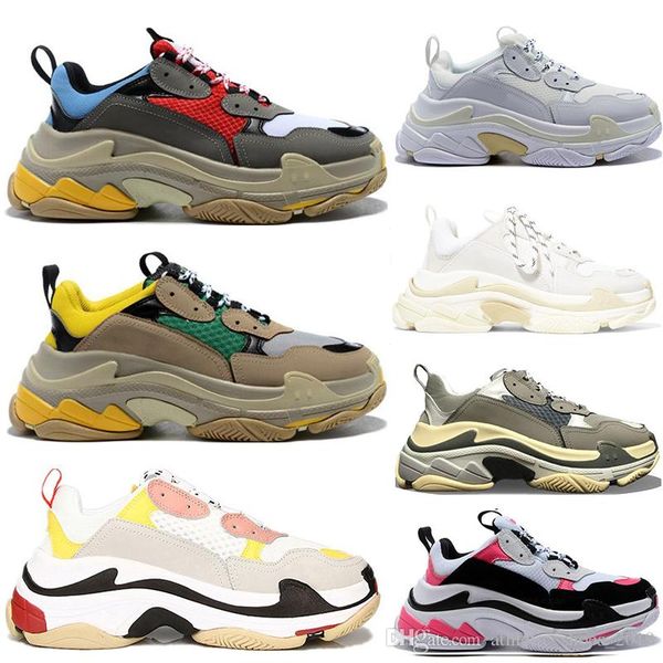 

fashion paris 17fw platform designer shoes triple s sneaker casual for men women sale black pink white sports sneakers balencaigaity vwg