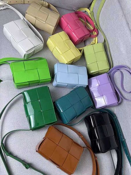 

2022 summer multi-coloured patent leather small handbag for women cute coin purse designer bags luxury shoulder bag clutch
