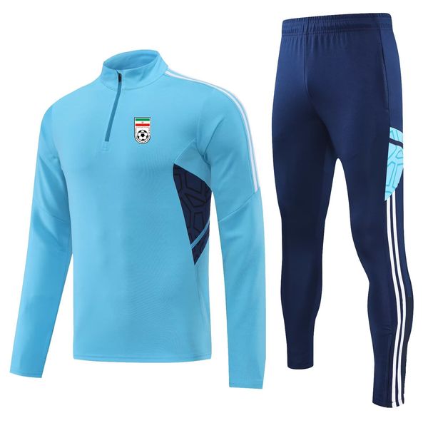 

iran national football team men's tracksuits children outdoor soccer training suit jogging sports long sleeve suit logo customize, Gray