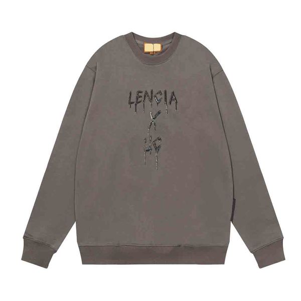 

men's plus size hoodies & sweatshirts round neck embroidered and printed polar style summer wear with street pure cotton wt155, Black;brown