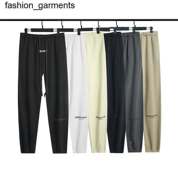 

designer men wonmen new essential pants printed long loose pants, Black